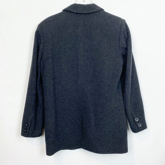 Helline Cashmere Virgin Wool Blazer Coat Charcoal - Picture 3 of 8